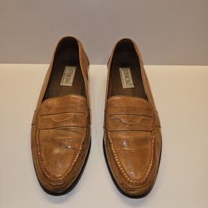 Stracam Men's Brown Leather Loafers